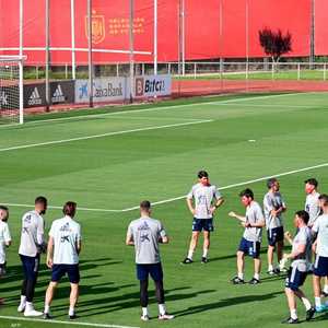 حصة تدريبية للمنتخب الإسباني