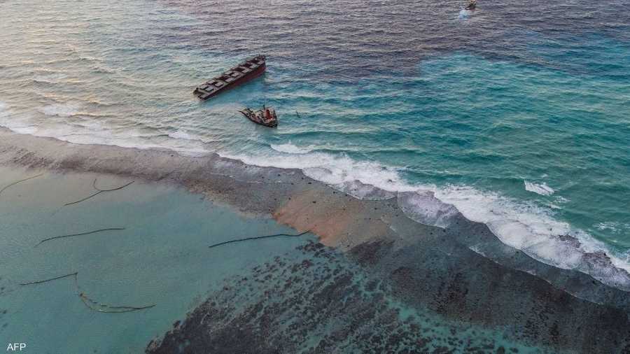 شواطئ ماوريشيوس وتلوث على الشواطئ