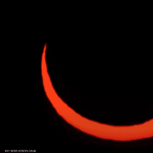 ظاهرة الكسوف الحلقي للشمس