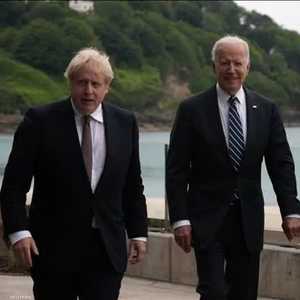 بايدن وزوجته يلتقيان بوريس جونسون في كورنوال عشية قمة G7