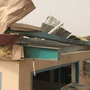 المدرسة التي سقطت فوقها الطائرة المفخخة