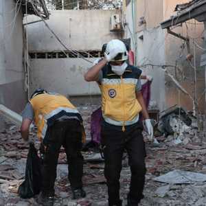 آثار الدمار في مستشفى عفرين