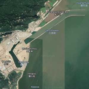 محطة تايشان كما تبدو من الفضاء