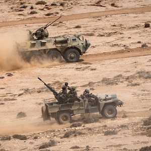 جانب من مناورات الأسد الإفريقي في المغرب.