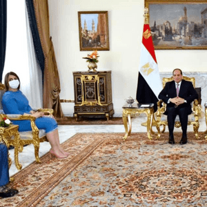 عبد الفتاح السيسي يستقبل وزيرة خارجية ليبيا نجلاء المنقوش