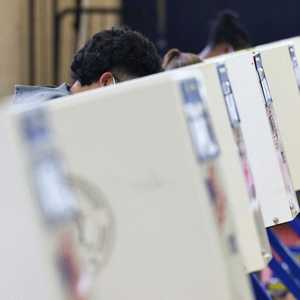 أحد مراكز الاقتراع في نيويورك.