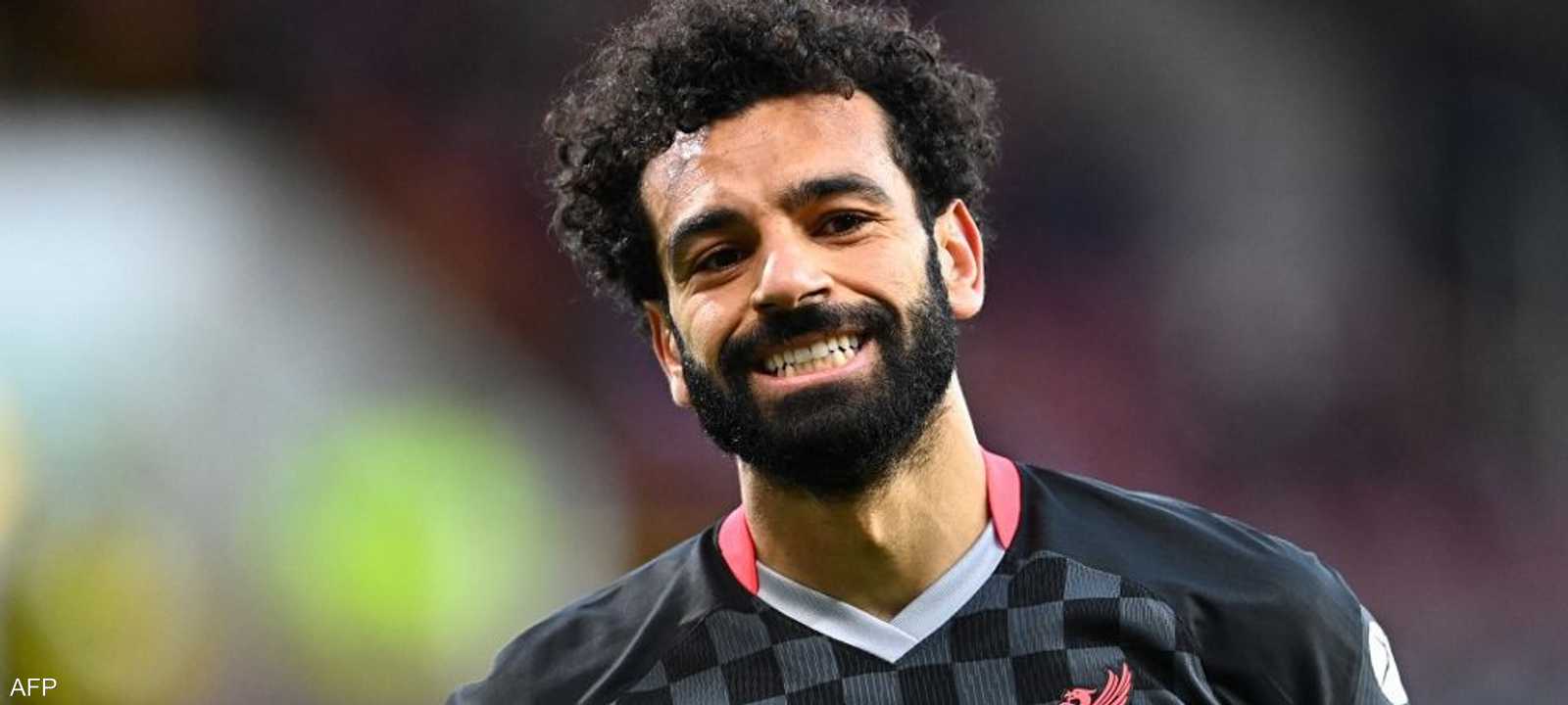 النجم المصري محمد صلاح لاعب فريق ليفربول الإنجليزي