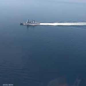 المدمرة البريطانية بعدسة الجيش الروسي