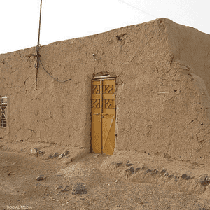 بيت طيني من محافظة الحسكة