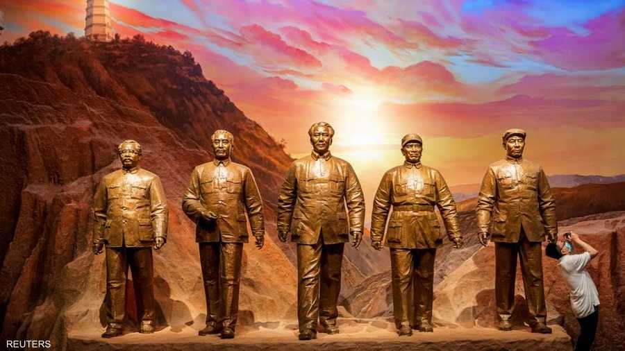 الأعضاء المؤسسين للحزب الشيوعي في الصين بمتحف الحزب.