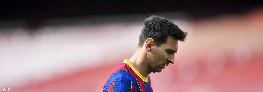 ميسي بقميص برشلونة