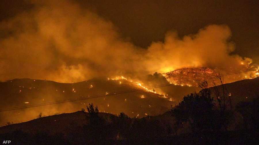 التهمت النيران منطقة تبلغ مساحتها حوالي 55 كيلومتر مربعا تغطيها عادة النباتات والمحاصيل.