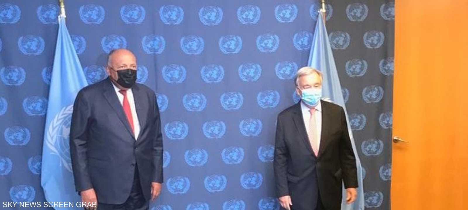 سامح شكري وأنطونيو غوتيريس