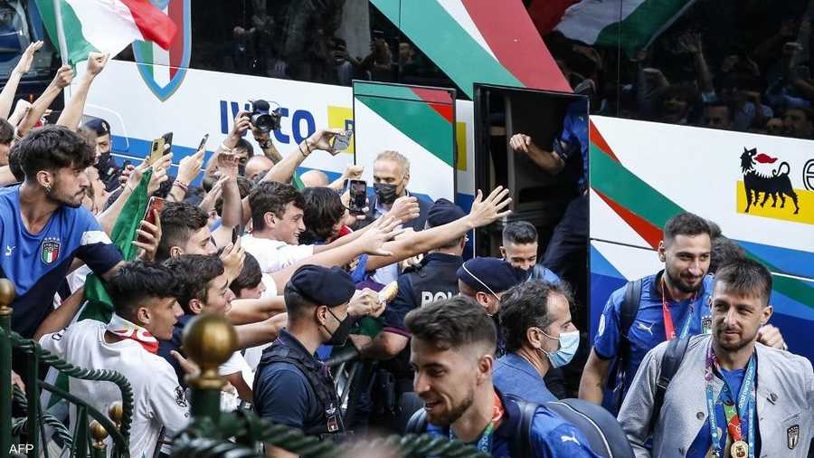إيطاليا حصلت على أول لقب كبير لكرة القدم منذ كأس العالم 2006