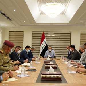 جانب من الاجتماع الطارئ الذي عقده الكاظمي