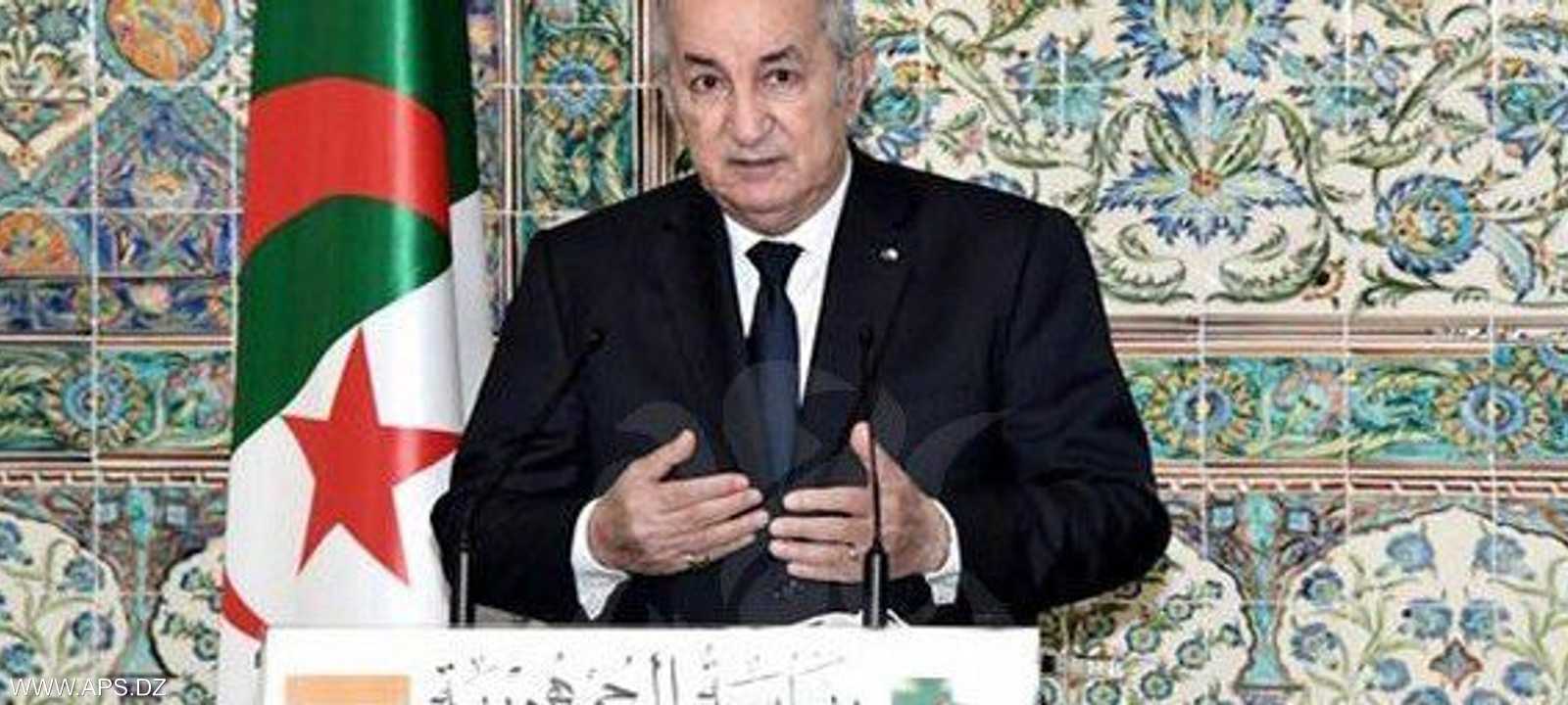 الرئيس الجزائري عبد المجيد تبون
