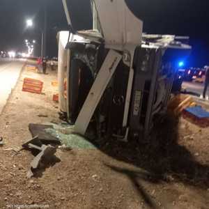 وقع الحادث على طريق معبر جابر الحدودي