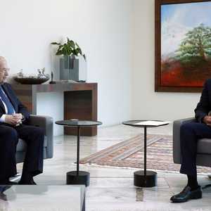 جانب من اللقاء بين عون والحريري الخميس - 15 يوليو 2021