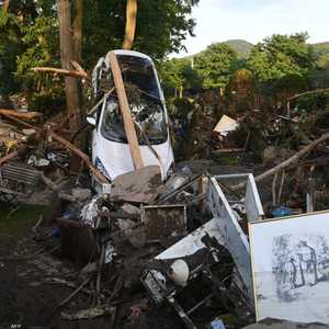 آثار الدمار الذي تسببت به الفيضانات في ألمانيا