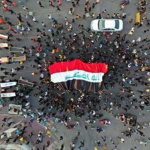 إحدى المظاهرات في العراق احتجاجا على تردي الأوضاع المعيشية.