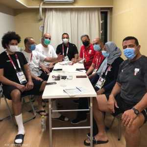 من داخل المركز الطبي لبعثة الجودو المصرية