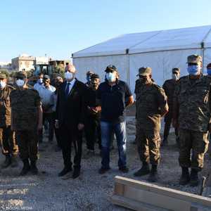 قيس سعيد يقوم بجولة تفقدية لأحد المستشفيات الميدانية