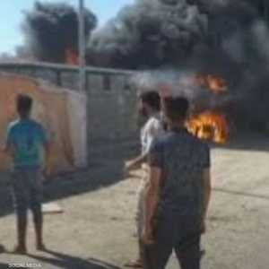 الحريق وقع في مخيم آشتي للنازحين