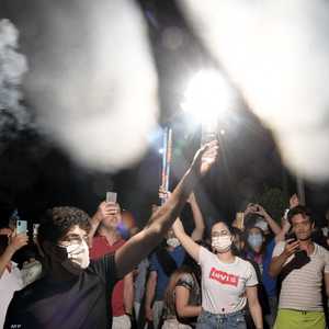 جانب من الاحتفالات في المدن التونسية بالقرارات الرئاسية