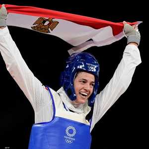 هداية ملاك تهدي مصر أول ميدالية في أولمبياد طوكيو