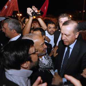 أردوغان والغنوشي في لقاء سابق