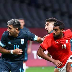 أحمد ياسر خلال مباراة الفراعنة أمام الأرجنتين