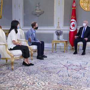 خلال استقبال قيس سعيد لصحفيين من صحيفة نيويورك تايمز