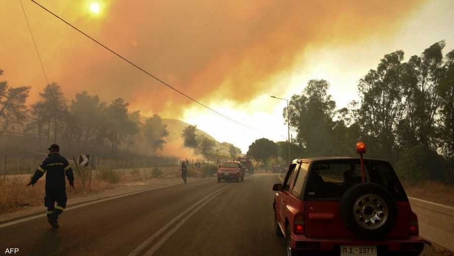 شملت الحرائق أغلبية الغابات الجبلية المحيطة بالسواحل المتجاورة للبلدان الثلاث.