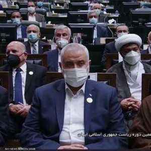 هنية تقدم الصفوف في حفل تنصيب رئيسي