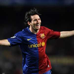 ميسي بقميص برشلونة عام 2009