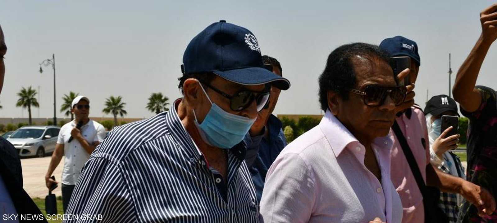 سمير صبري خلال الجنازة