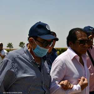 سمير صبري خلال الجنازة