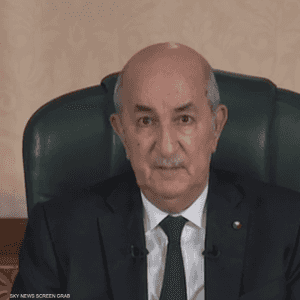 الرئيس الجزائري عبد المجيد تبون