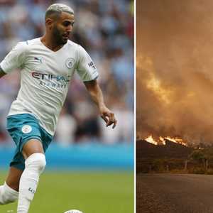 محرز تعاطف مع حرائق المغرب