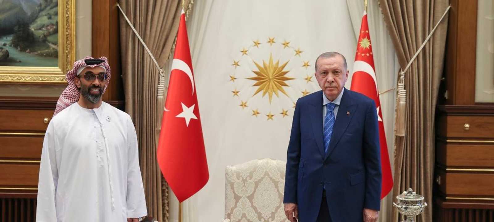 أردوغان مع الشيخ طحنون بن زايد