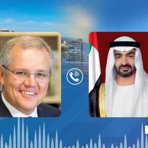 الشيخ محمد بن زايد وسكوت موريسون