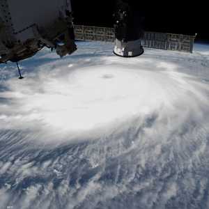 صورة جوية لإعصار سابق ضرب ولاية لويزيانا الأميركية