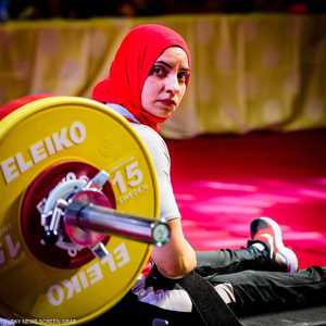 بطلة رفع الأثقال البارالمبية المصرية رحاب رضوان