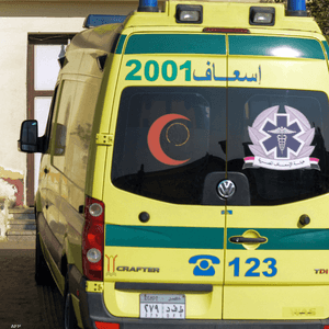 صورة أرشيفية لسيارة إسعاف في مصر