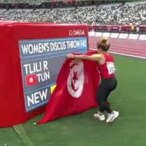 اللاعبة البارالمبية التونسية روعة التليلي