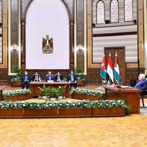 صورة من القمة الثلاثية في القاهرة