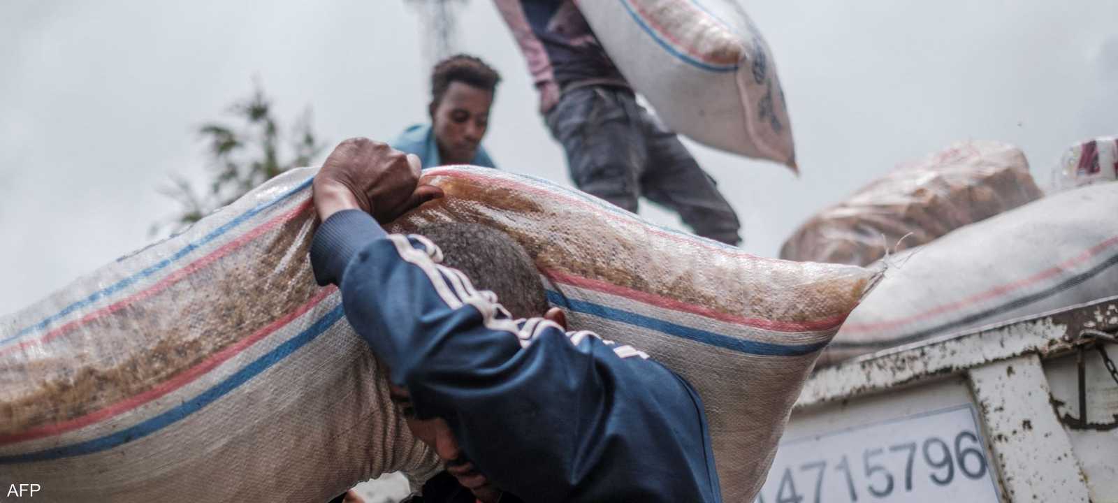 أرشيفية لتوزيع مساعدات في تيغراي