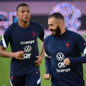 نجما منتخب فرنسا بنزيمة ومبابي