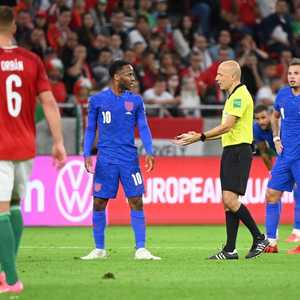 رحيم سترلينغ في المباراة أمام هنغاريا