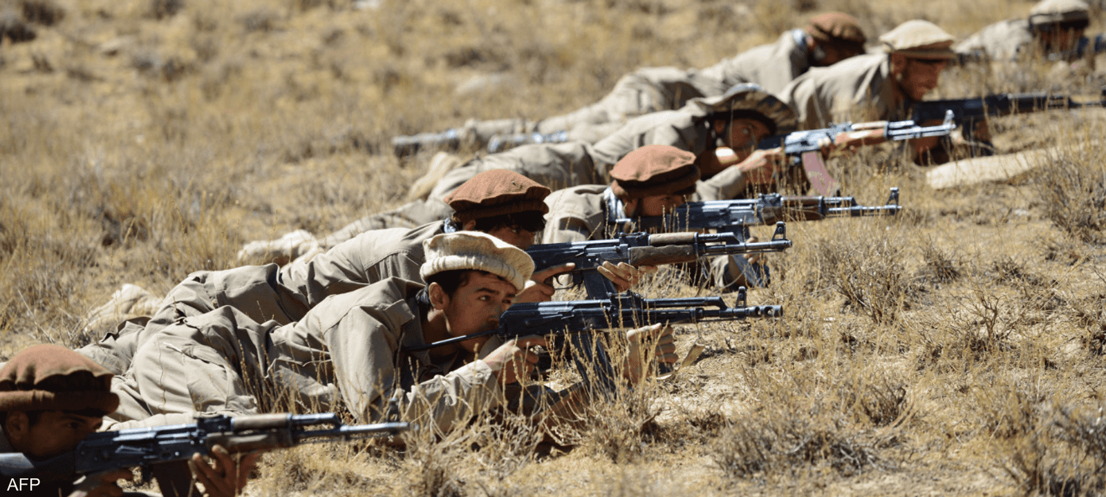 عناصر من جبهة المقاومة الأفغانية في بانشير